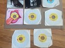 8 Rolling Stones 45 RPM Vinyl Records Incl PROMO & Novelty Sleeve See List Below