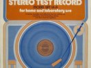 Stereo Review's Stereo Test Record (Model SRT 14)  Lp