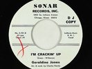 Northern Soul 45 - Geraldine Jones - I'm Crackin' Up - Sonar - VG++