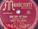 Dizzy Gillespie - SONNY STITT 78 rpm MUSICRAFT 383 hot jazz BEBOP 1946 V+