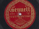 Bailey's Lucky Seven  78rpm Genett 3216 Tie Me To The Strings Of Apron Hot Jazz