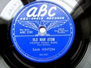 SAM HINTON - OLD MAN ATOM - ABC EAGLE RECORDS - EX  78 RPM RECORD
