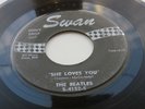 THE BEATLES 1964 USA  SWAN  45  SHE LOVES YOU  DON'T DROP OUT  REC0-ART- PHILA