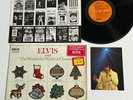 ELVIS PRESLEY Sings The Wonderful World Of Christmas LP Record 1971 w/ Xmas Card