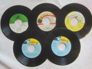 Five JAMAICAN 45's -- Malcolm X, MERCILESS, Lady Saw, BOUNTY KILLER, Junior Reid
