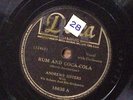 ANDREWS SISTERS RUM AND COCA-COLA/ONE MEAT BALL DECCA RECORDS 78 RPM 266