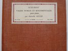 Marcelle MEYER   SCHUBERT   Valses nobles & sentimentales   DISCOPHILES FRANCAIS
