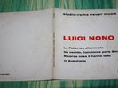 LUIGI NONO-THE ILLUMINATED FACTORY-EX GERMANY PRESS