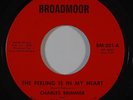 Crossover Soul 45 CHARLES BRIMMER The Feeling Is In My Heart on Broadmoor NM