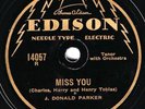 Thin Edison #14057: J. Donald Parker sings 