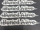 Buried alive death will find you screenprint 36/50 white vinyl rare hxc sxe 7”