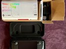 Steam Deck 256GB Go Pristine 100%Battery Health + Tempered Glass + Stick Grips
