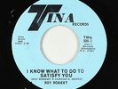 Northern Soul 45 - Roy Roberts - I Know What To Do - Tina - VG+