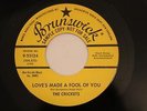 ROCKABILLY BUDDY HOLLY CRICKETS Love's Made A Fool Of You BRUNSWICK 55124 DJ  M-
