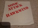 HAWKWIND  Sonic Attack  Single Sided 45   7” Vinyl Canvas Cover  MINT