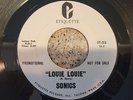 THE SONICS Cinderella / Louie Louie 1966 EX GARAGE PROMO 7