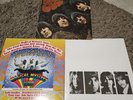 3x Beatles Records. Magical Mystery Tour, Rubber Soul. White Unplugged Album.