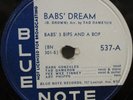 BLUE NOTE 537 Bab's 3 Bips & a Bop 78 rpm JAZZ V+
