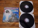 IRON MAIDEN 2 Minutes To Midnight/Aces High 2-LP Gatefold 1990 UK 1st Press MINT
