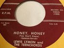 LEWIS LYMON and the TEENCHORDS HONEY, HONEY/PLEASE TELL THE ANGELS FURY 1003