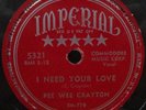 IMPERIAL 5321 Pee Wee Crayton 78 rpm BLUES/R&B E-
