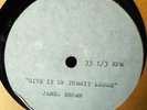JAMES BROWN - Give It Up Or Turnit Loose - TEST ACETATE-Sex Machine LP version