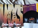 INXS-LISTEN LIKE THIEVES 1985 genuine autographed autografato EX/VG+ Vinyl 12