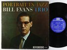 Bill Evans Trio - Portrait In Jazz LP - Riverside - RLP 12-315 Mono DG