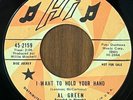 AL GREEN - I Want To Hold Your Hand HI MEMPHIS SOUL 45 PROMO RARE