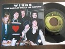 THE BEATLES/WINGS RARE FRENCH SP LIVE AND LET DIE SACEM 1973 FRANCE E. LIMITEE