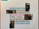 Milstein/Leinsdorf  Beethoven Violin Concerto  EMI Columbia SAX 2508 Blue/Silver