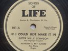 Sister Willie Johnson 78 If I Could Just Make It In / I Know Who Holds Tomorrow