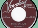 SPANIELS Heart and Soul / Baby It's You 45rpm Vee-Jay 1958 doo-wop