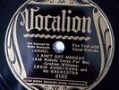 THREE Louis Armstrong & Orchestra 78 rpm Vocalion - All E to NM-