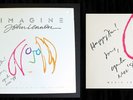 YOKO ONO SIGNED Vinyl Album - Imagine, John Lennon - Inscribed & Dated 1988