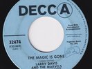 LARRY DAVIS & THE MARVELS The Magic Is Gone  northern soul 45 deep HEAR