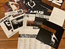 U2 : BOX-SET RATTLE AND HUM - SPAIN PROMO 2LP, POSTER, SHEETS, STICKER, PHOTO