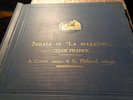 Franck Violin Sonatas Thibaud Cortot N4LP 78RPM La Voce del Padrone DB 1347-50