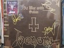 Venom ''At War With Satan'' 2LP Rare Brown color, Fully Signed at Wacken 2022