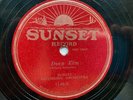 1925 Sunset Jazz 78rpm record, 