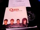 Queen  I Want It All / Hang On In There Single  1989 Portugal W/Press Release