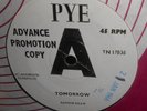 SANDIE SHAW - Tomorrow - 1966 Rare PYE DEMO 7