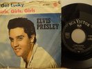 ELVIS PRESLEY 45. GIRLS GIRLS GIRLS/I GOT LUCKY. Original GERMAN RCA VICTOR