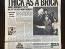 Jethro Tull –Thick As A Brick -1st Ed /Press Vinyl LP 1972 -Newspaper -Tested EX
