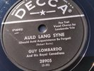 Guy Lombardo 78rpm Single 10-inch Decca Records #28905 Auld Lang Syne
