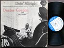 DEXTER GORDON Doin' Allright LP BLUE NOTE BST 84077 RVG LIBERTY Freddie Hubbard