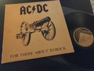 AC/DC Italy Italien FOR THOSE ABOUT TO ROCK rare different cover & label