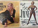 2 Jayne Mansfield Signed Vinyl LP Record Busts Up Las Vegas For Men Only
