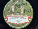 CHILD FILM STAR JACKIE COOGAN ‘OFFICIAL BOY SCOUT RECORD’ 1925 78rpm RECORD