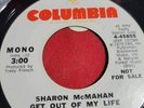 70s Soul 45 - Sharon McMahan - Get Out Of My Life -a2 PROMO